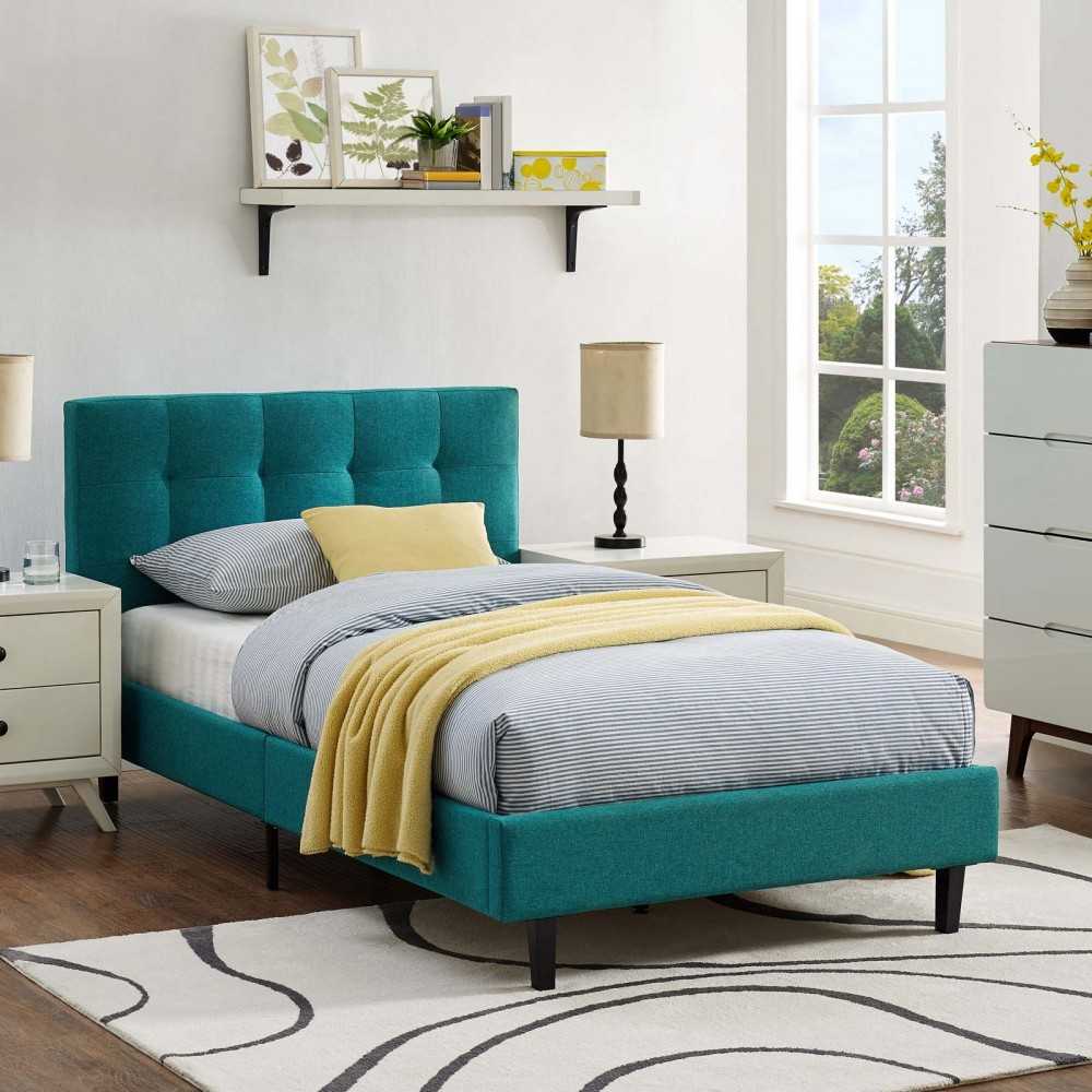 Linnea Twin Bed, Teal