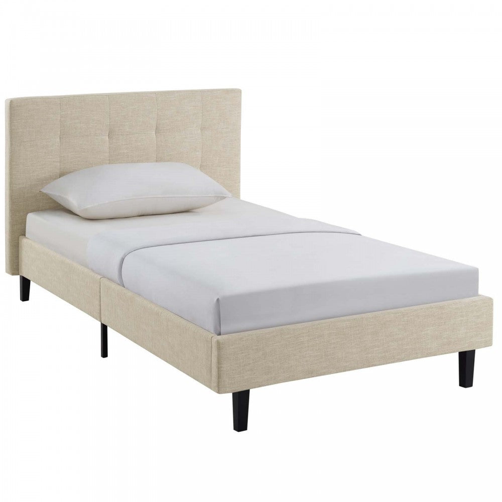 Linnea Twin Bed, Beige