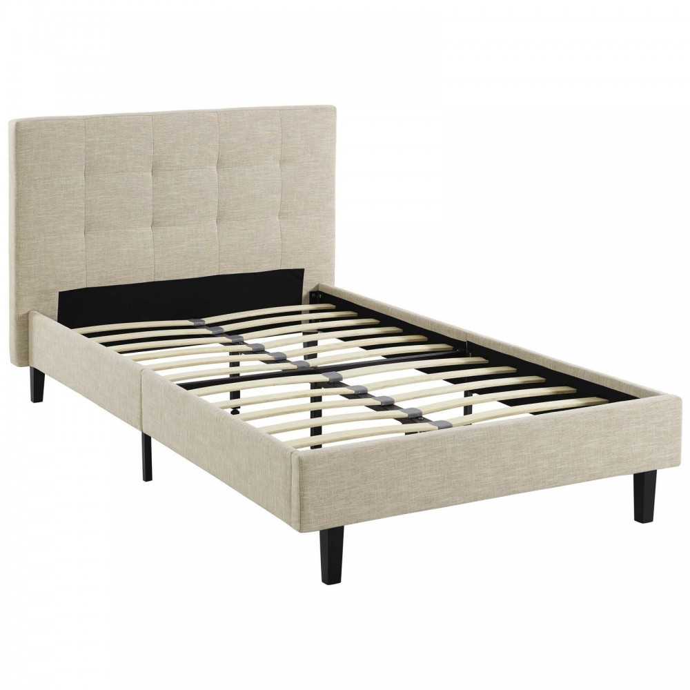 Linnea Twin Bed, Beige