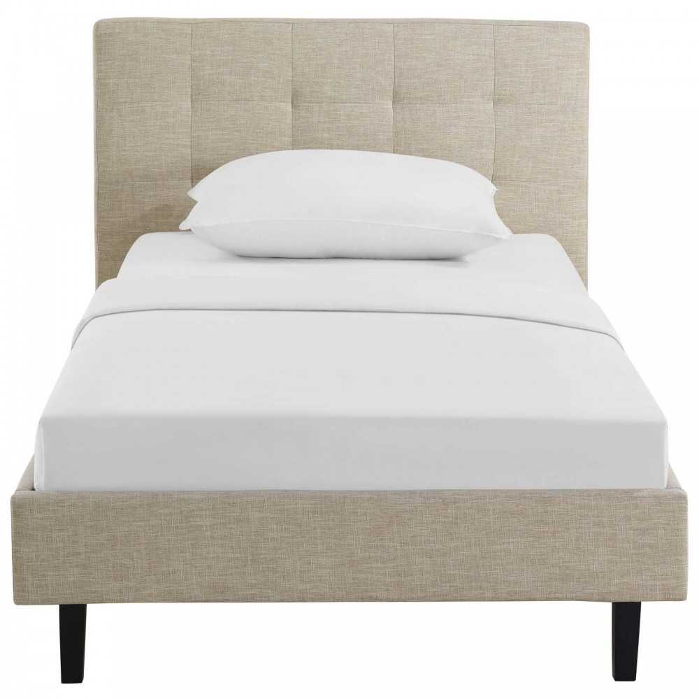 Linnea Twin Bed, Beige