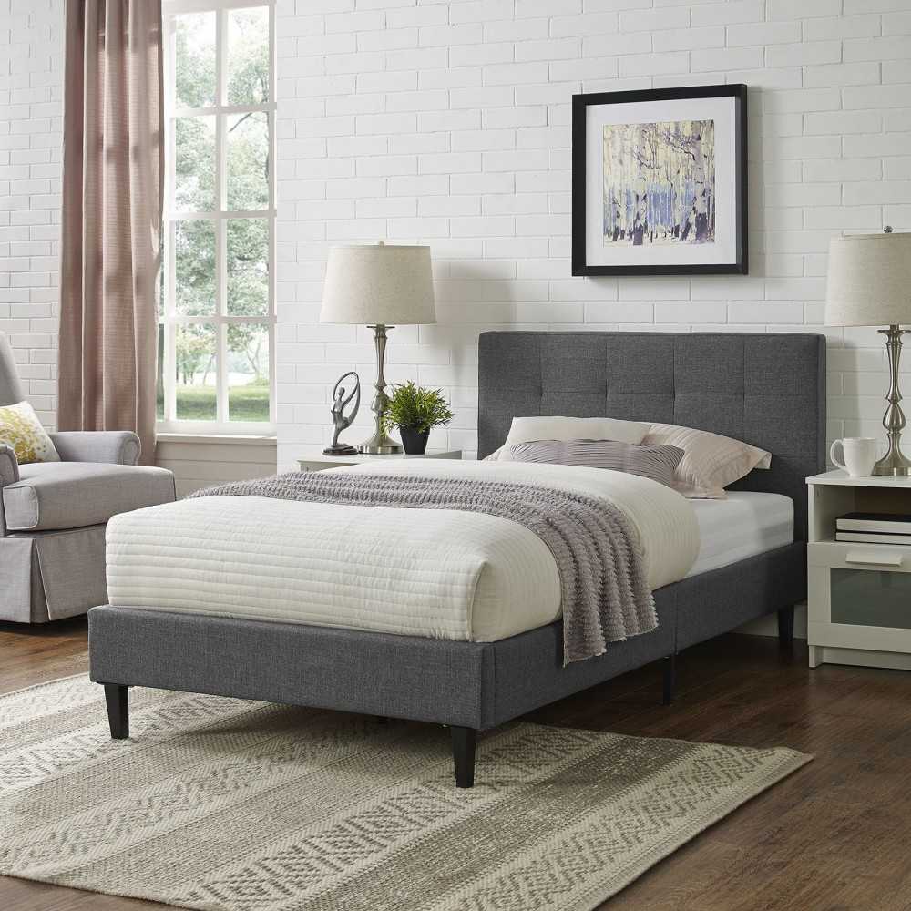 Linnea Twin Bed, Gray