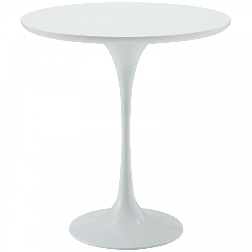 Lippa 20" Wood Side Table, White