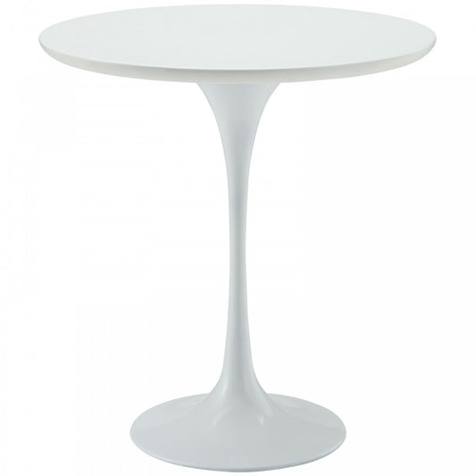 Lippa 20" Wood Side Table, White