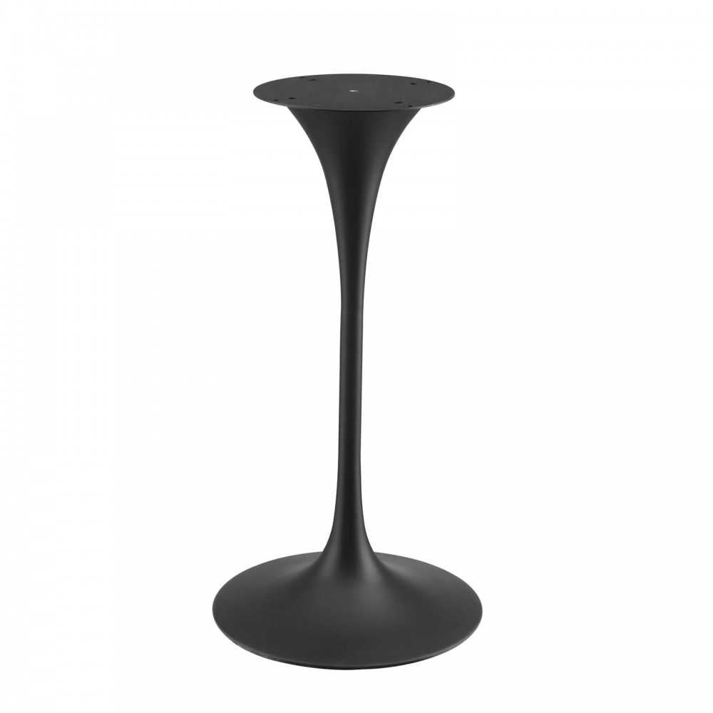 Lippa 28" Artificial Marble Bar Table, Black Black