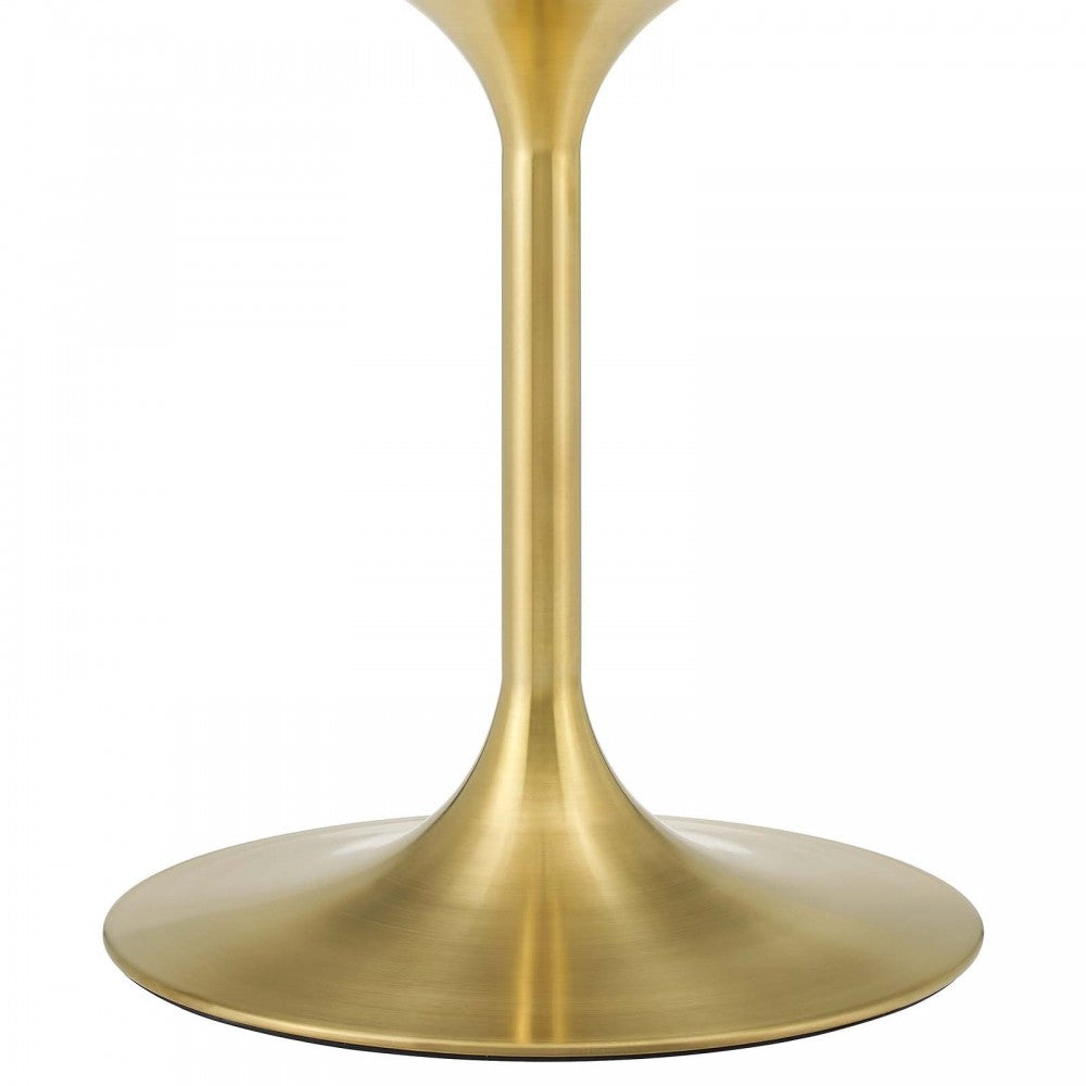 Lippa 28" Square Wood Bar Table, Gold Natural