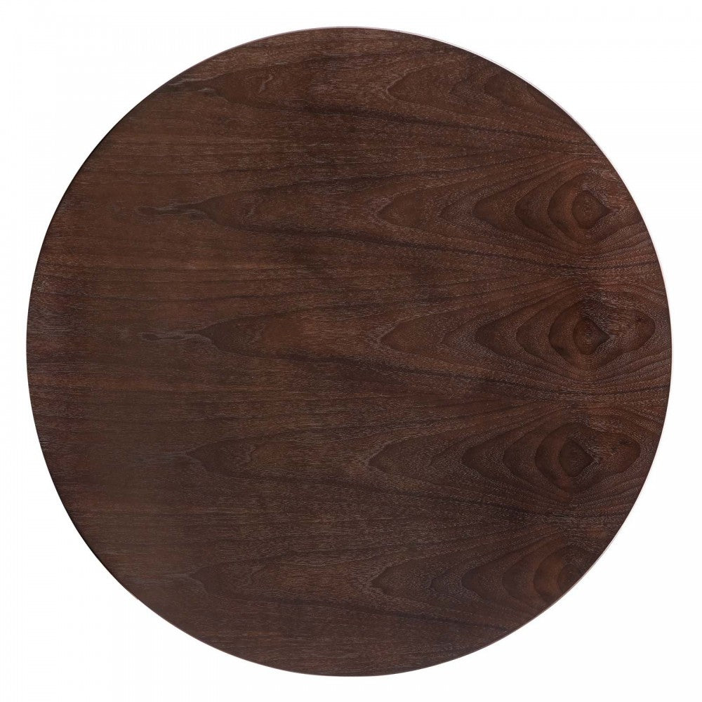 Lippa 28" Wood Dining Table, Black Cherry Walnut