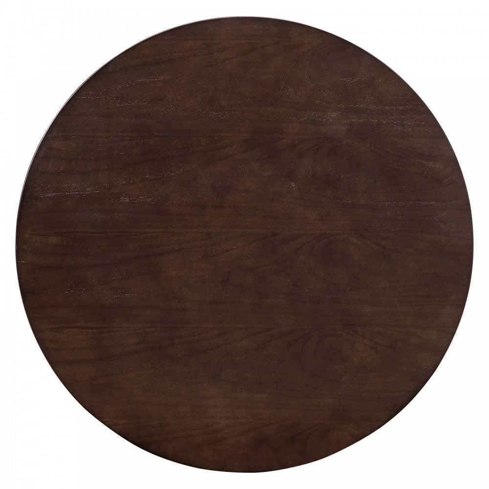 Lippa 36" Wood Coffee Table, Black Cherry Walnut