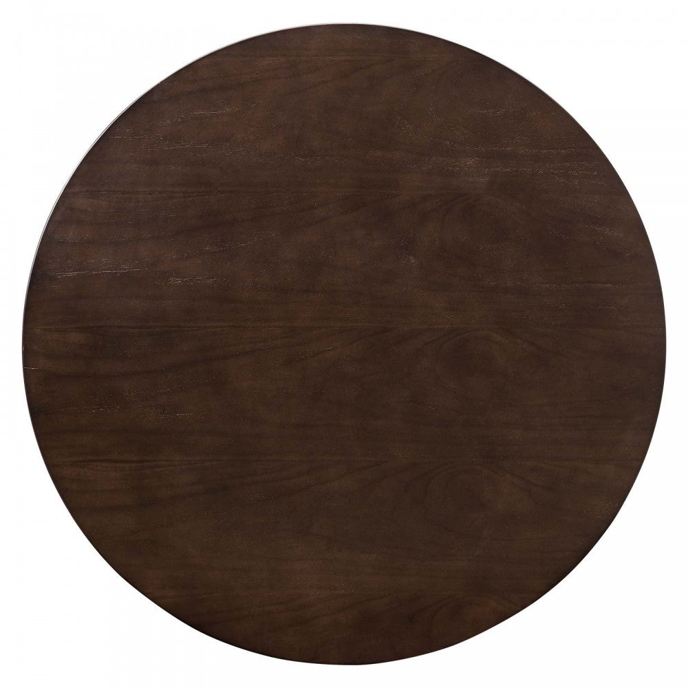 Lippa 36" Wood Coffee Table, Gold Cherry Walnut