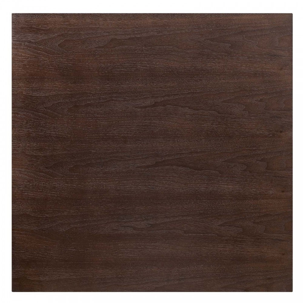 Lippa 36" Wood Square Dining Table, Black Cherry Walnut