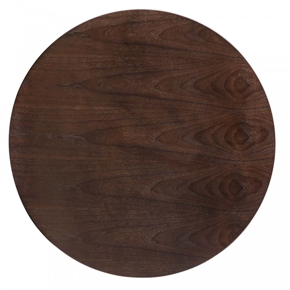 Lippa 40" Wood Dining Table, Gold Cherry Walnut