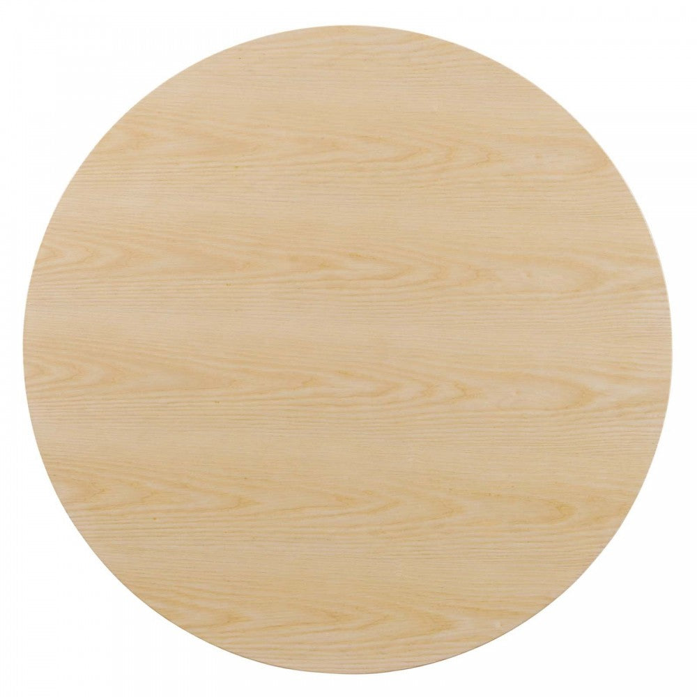 Lippa 47" Wood Dining Table, Gold Natural