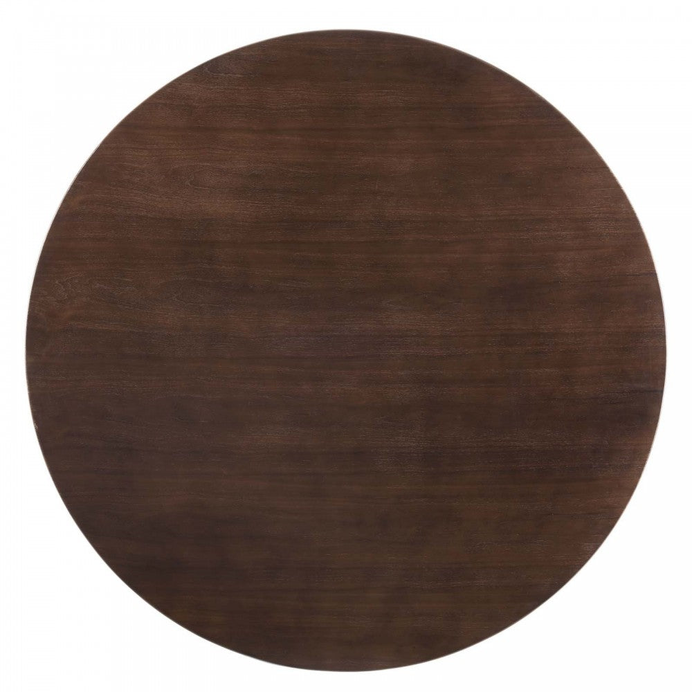 Lippa 60" Wood Dining Table, Gold Cherry Walnut