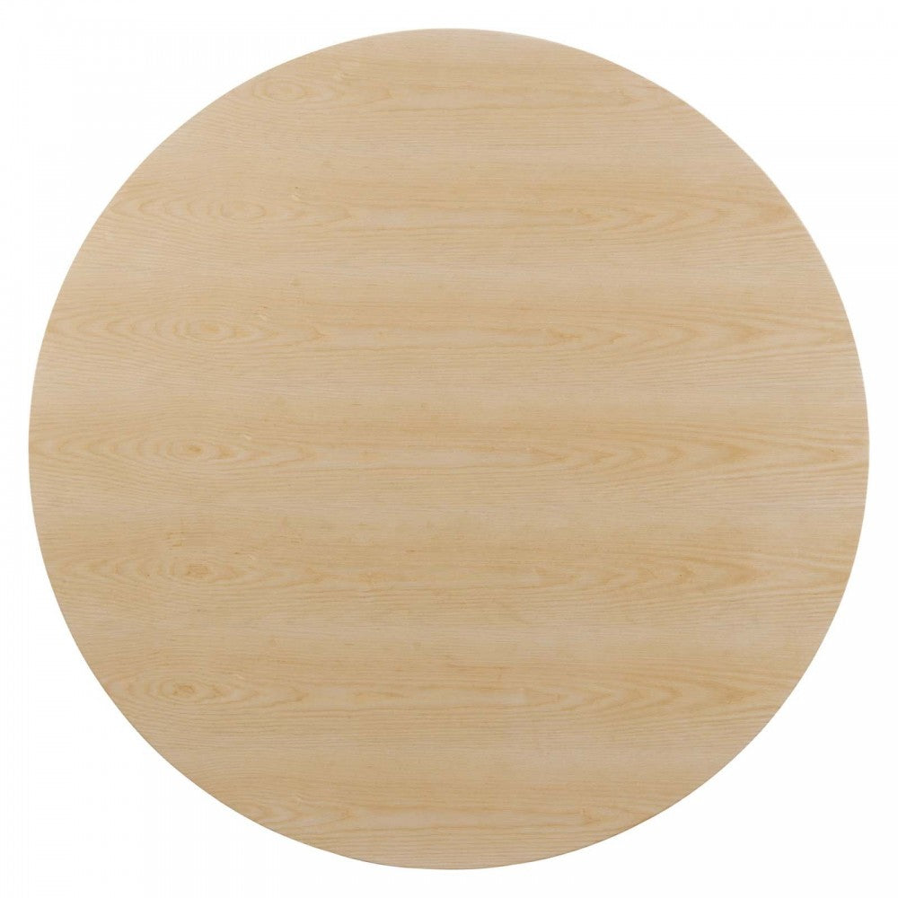 Lippa 60" Wood Dining Table, Gold Natural