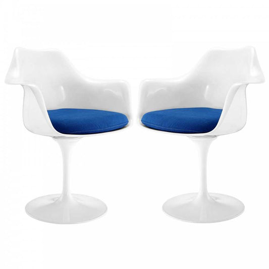 Lippa Dining Armchair Set of 2, Blue