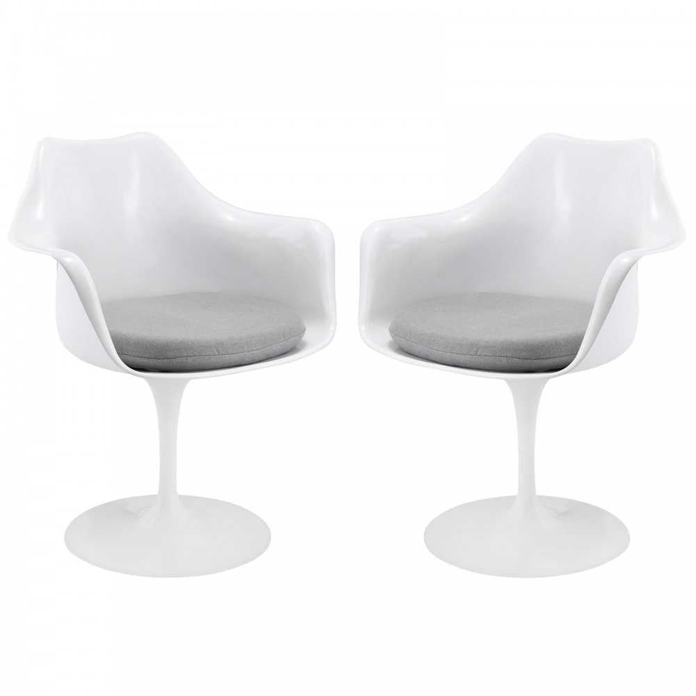 Lippa Dining Armchair Set of 2, Gray