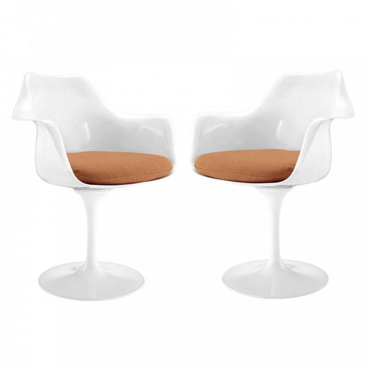 Lippa Dining Armchair Set of 2, Orange