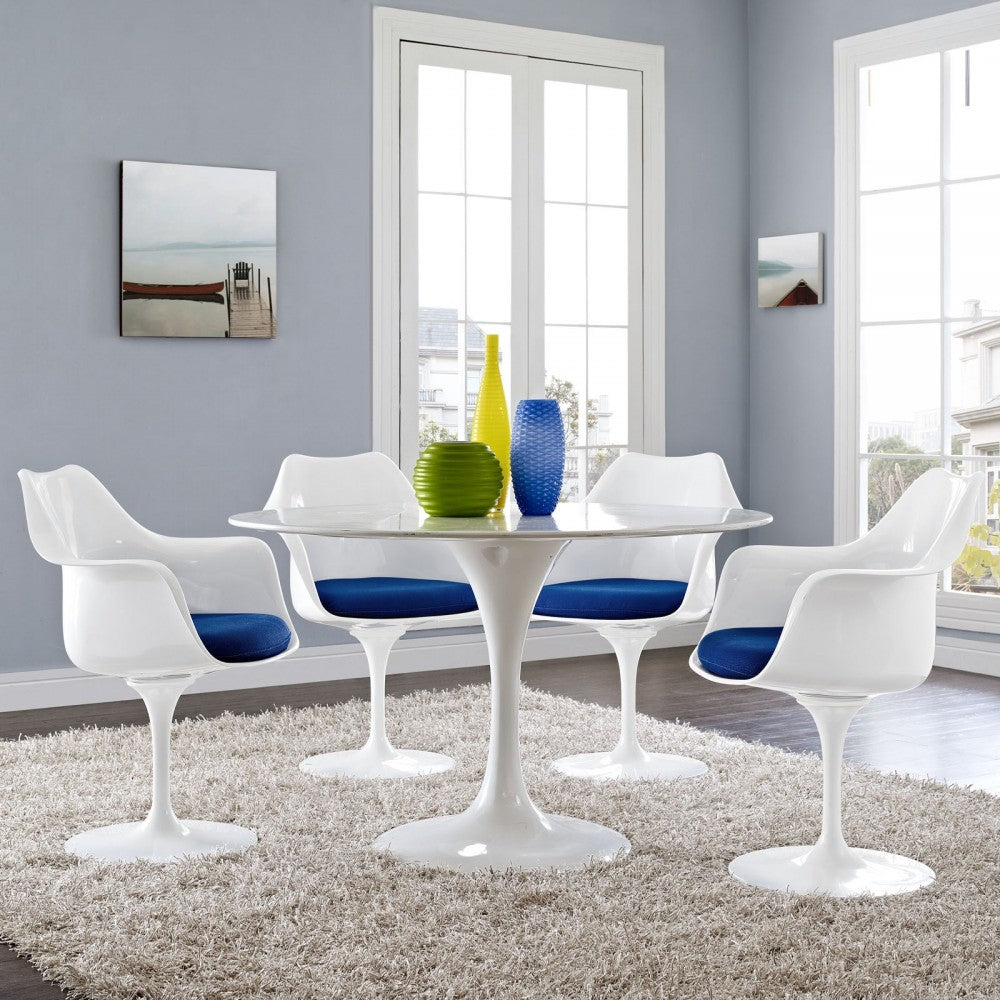 Lippa Dining Armchair Set of 4, Blue