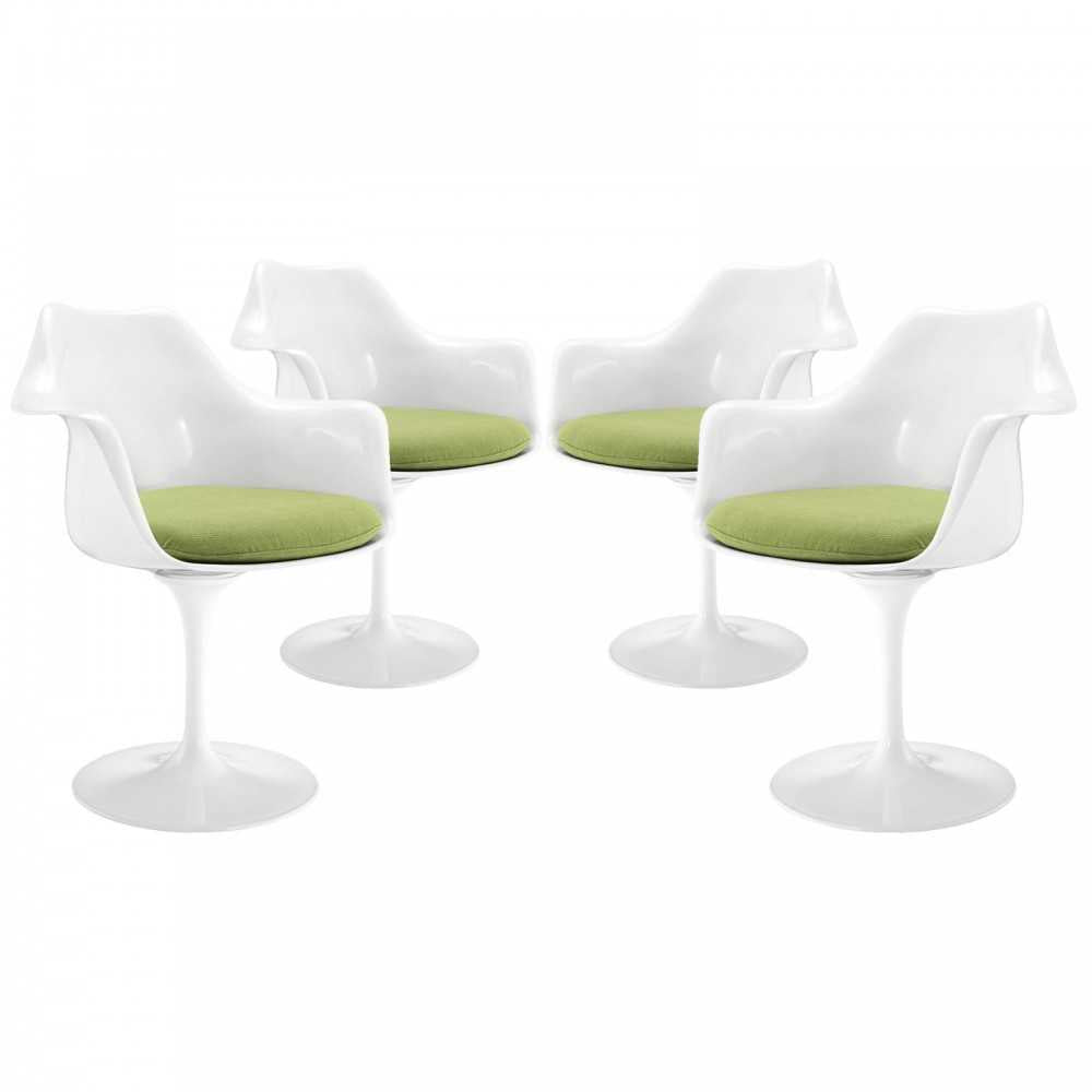 Lippa Dining Armchair Set of 4, Green