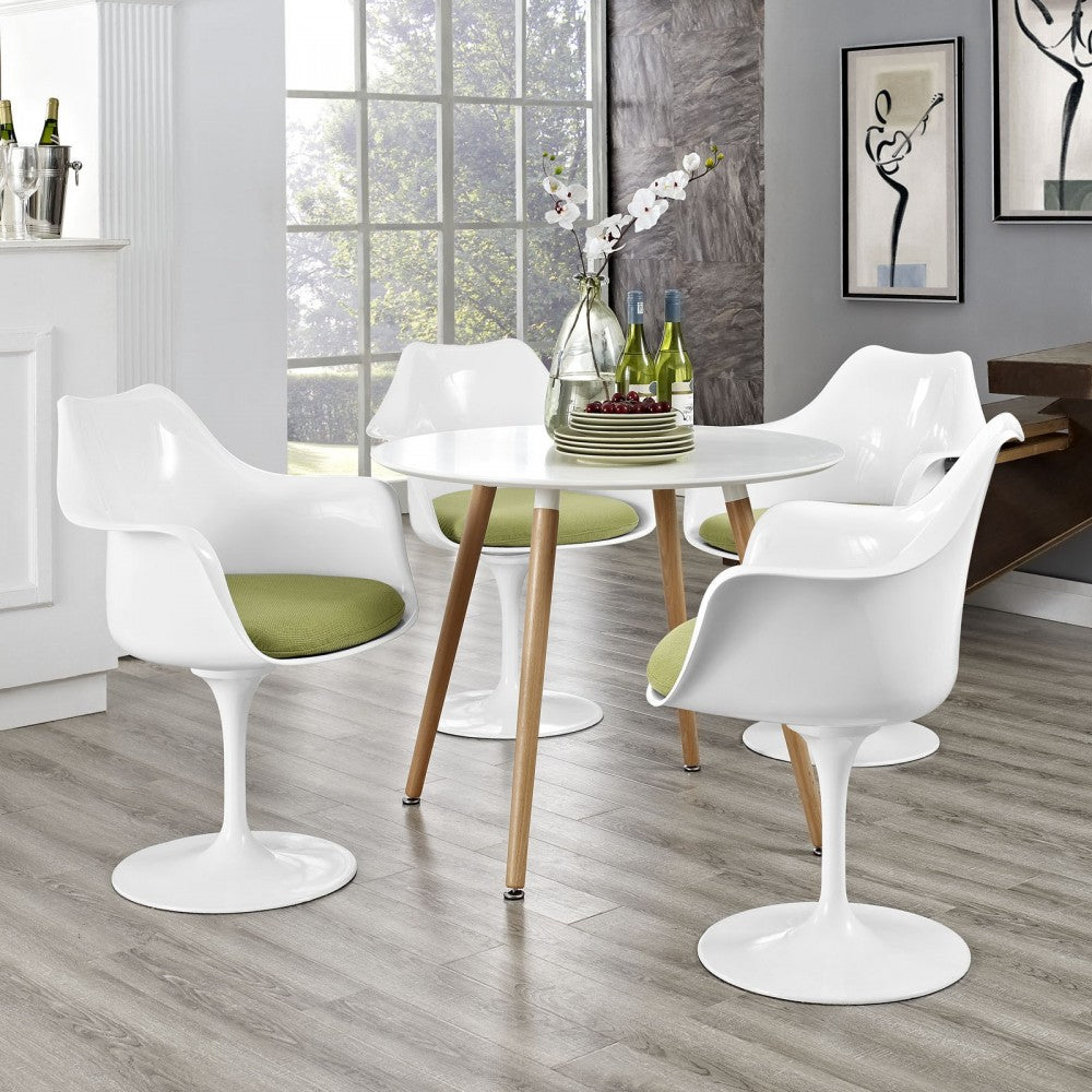 Lippa Dining Armchair Set of 4, Green
