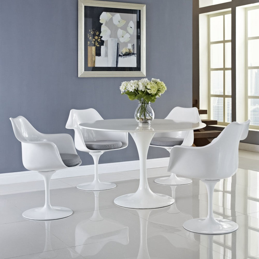 Lippa Dining Armchair Set of 4, Gray
