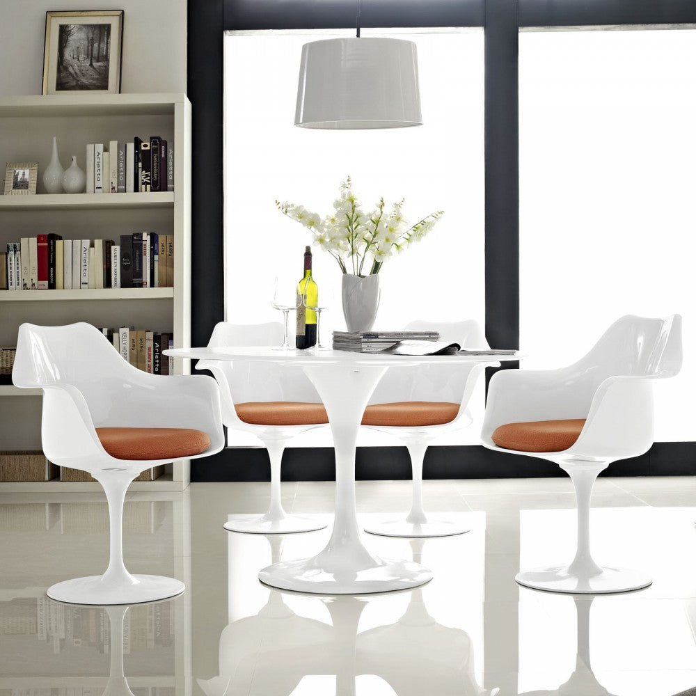 Lippa Dining Armchair Set of 4, Orange