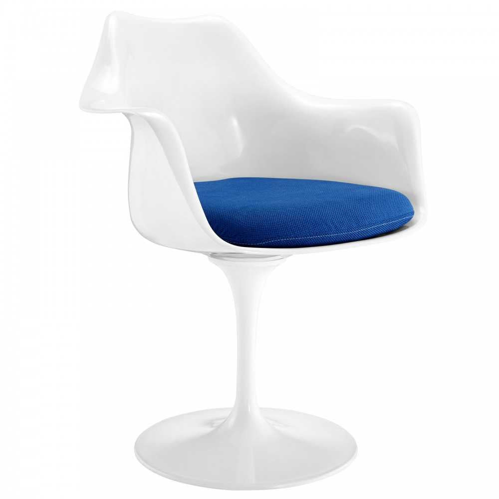 Lippa Dining Fabric Armchair, Blue