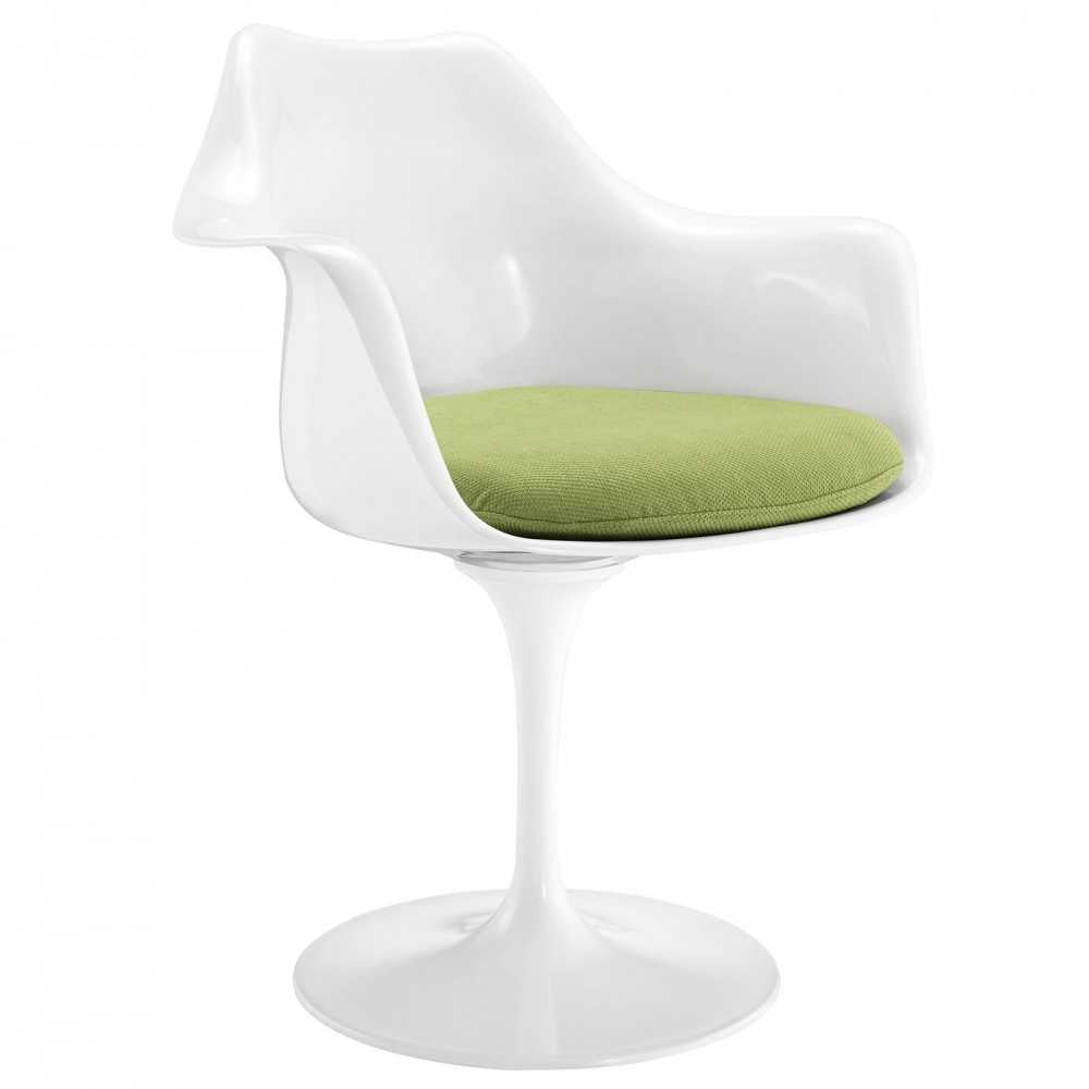 Lippa Dining Fabric Armchair, Green