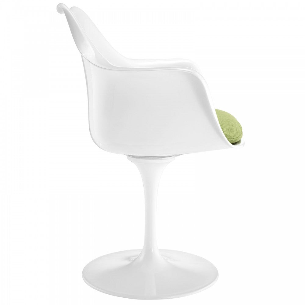 Lippa Dining Fabric Armchair, Green