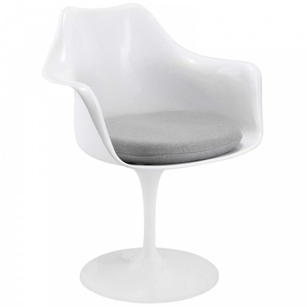 Lippa Dining Fabric Armchair, Gray