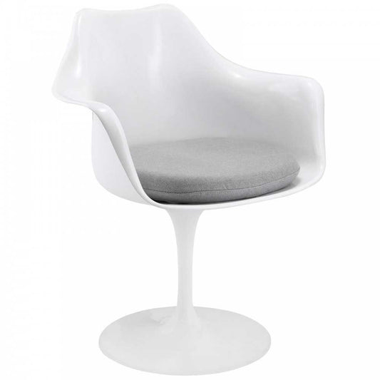 Lippa Dining Fabric Armchair, Gray