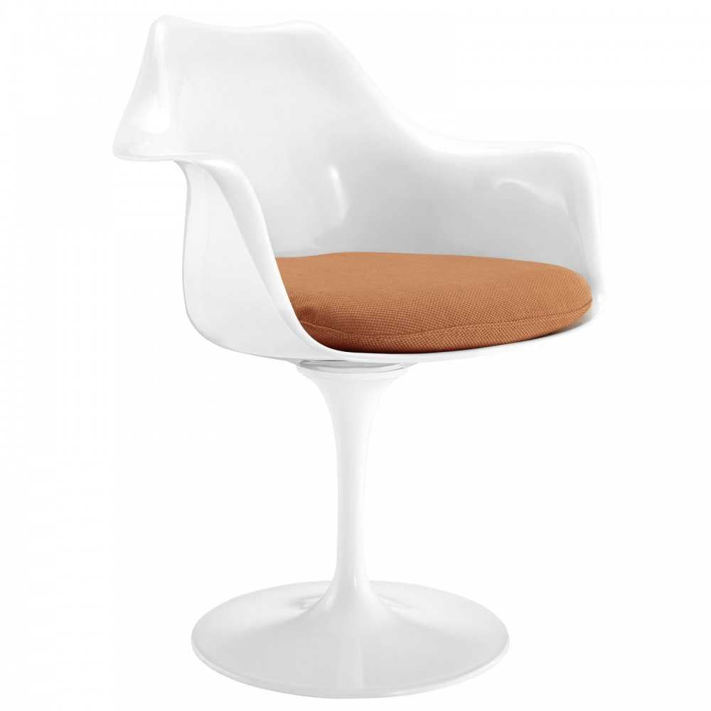 Lippa Dining Fabric Armchair, Orange