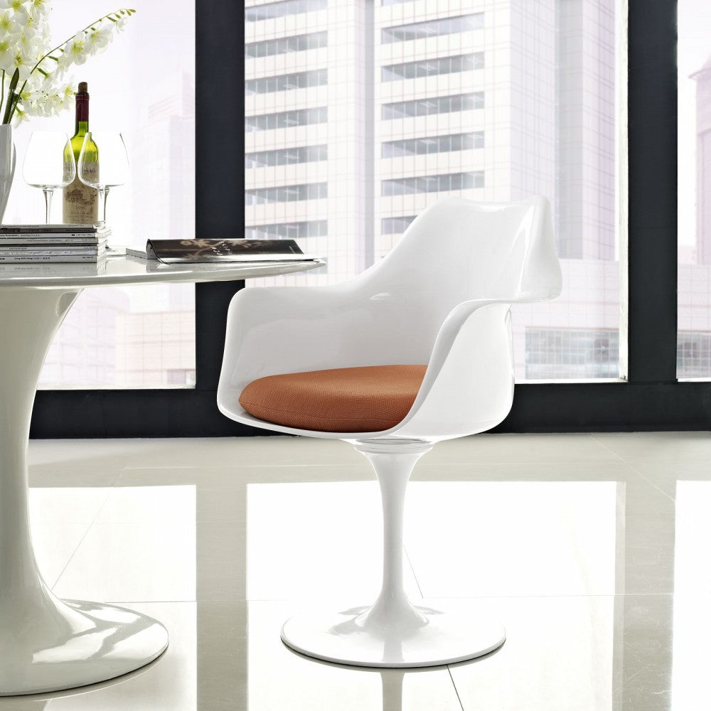 Lippa Dining Fabric Armchair, Orange