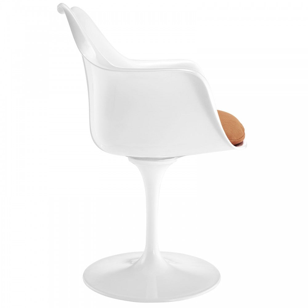 Lippa Dining Fabric Armchair, Orange