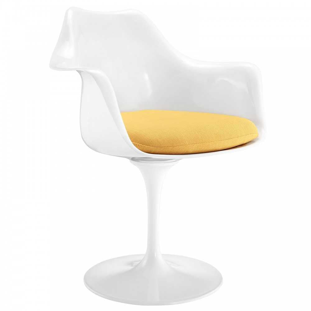 Lippa Dining Fabric Armchair, Yellow