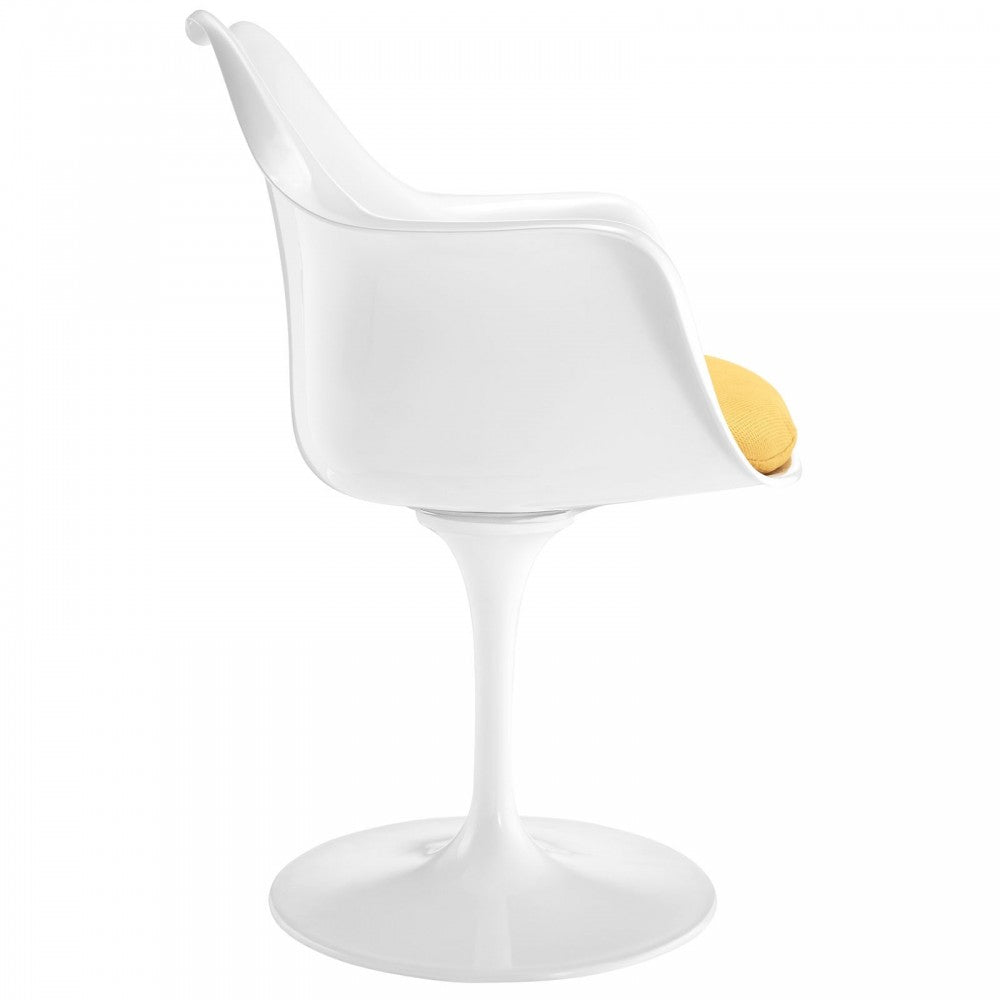 Lippa Dining Fabric Armchair, Yellow