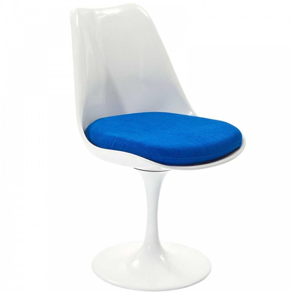 Lippa Dining Fabric Side Chair, Blue