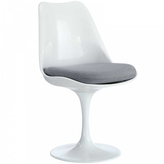 Lippa Dining Fabric Side Chair, Gray