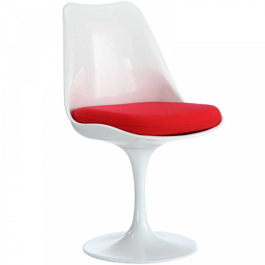 Lippa Dining Fabric Side Chair, Red