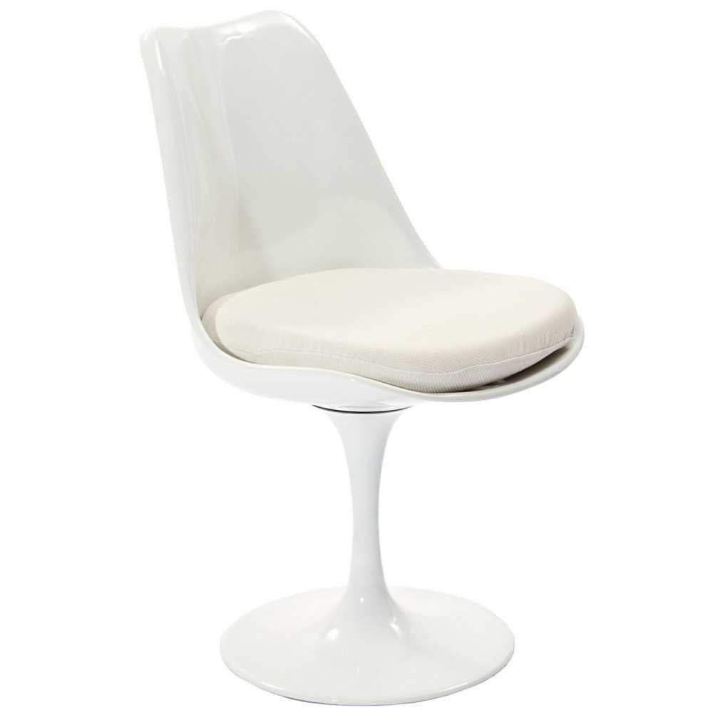 Lippa Dining Fabric Side Chair, White