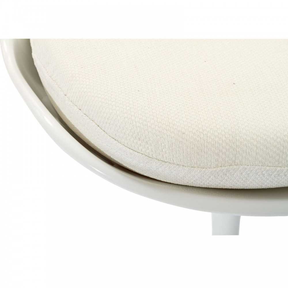 Lippa Dining Fabric Side Chair, White