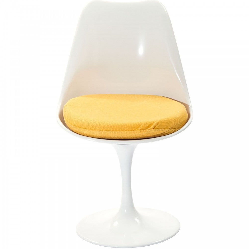 Lippa Dining Fabric Side Chair, Yellow