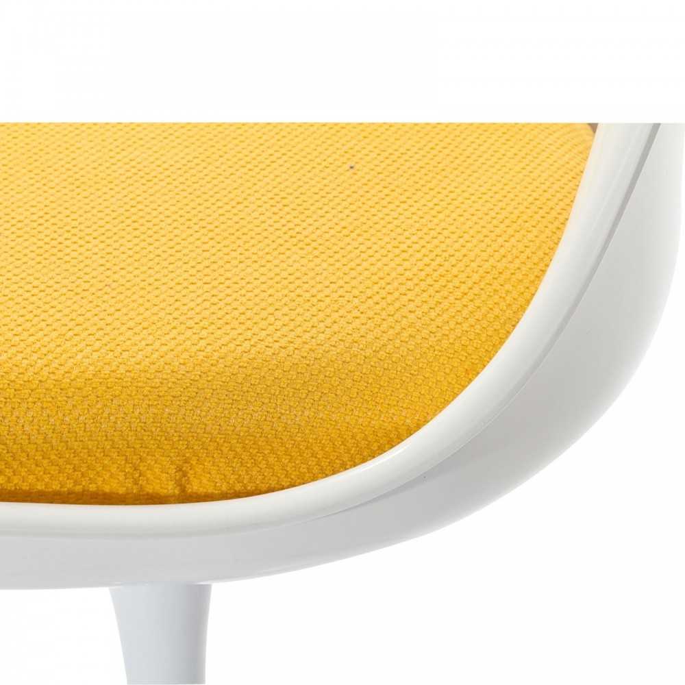 Lippa Dining Fabric Side Chair, Yellow
