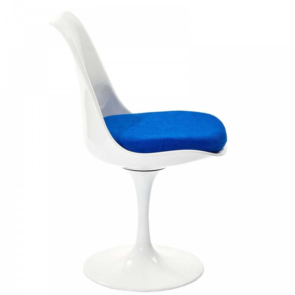 Lippa Dining Side Chair Fabric Set of 4, Blue
