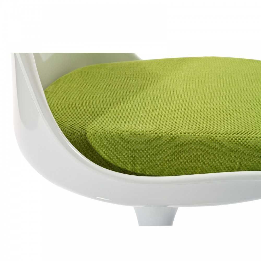 Lippa Dining Side Chair Fabric Set of 4, Green