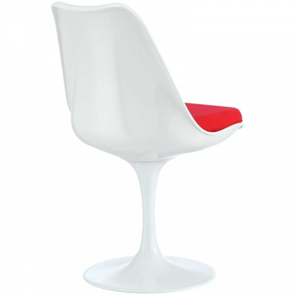 Lippa Dining Side Chair Fabric Set of 4, Red