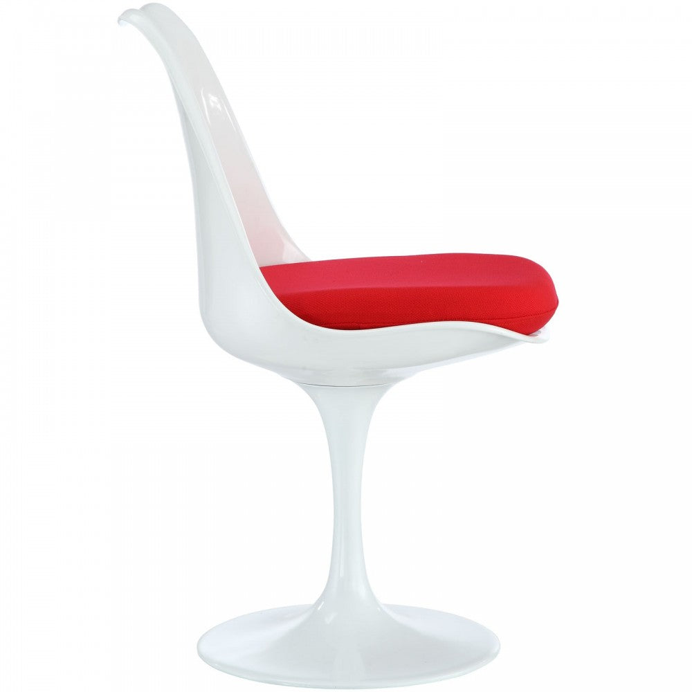 Lippa Dining Side Chair Fabric Set of 4, Red