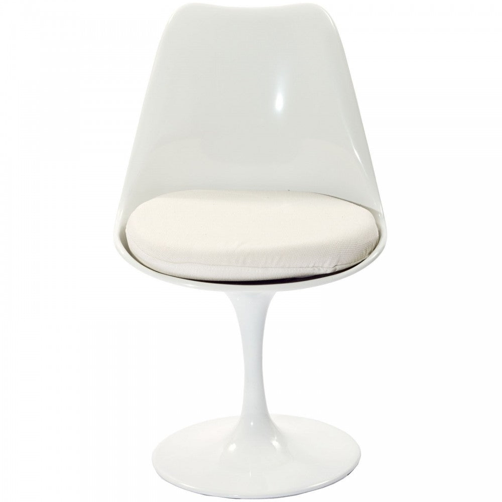 Lippa Dining Side Chair Fabric Set of 4, White