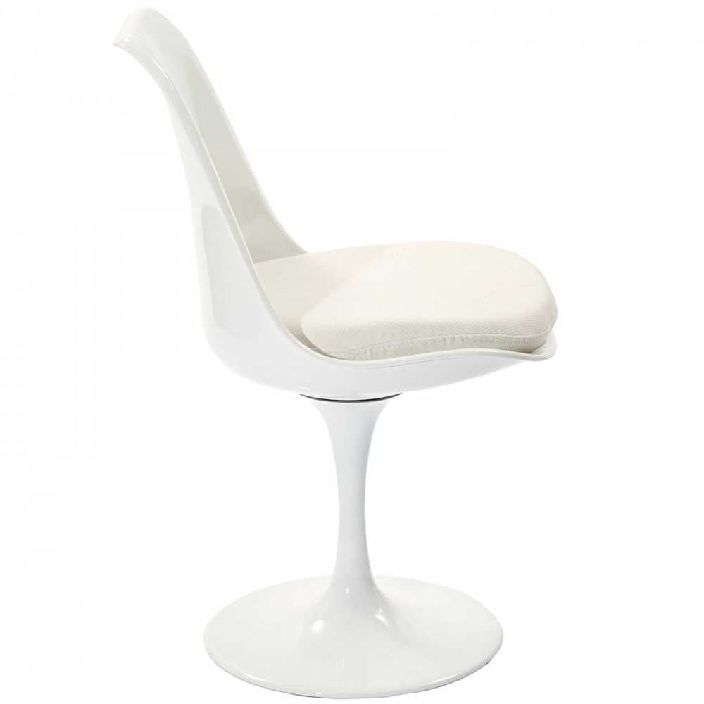 Lippa Dining Side Chair Fabric Set of 4, White