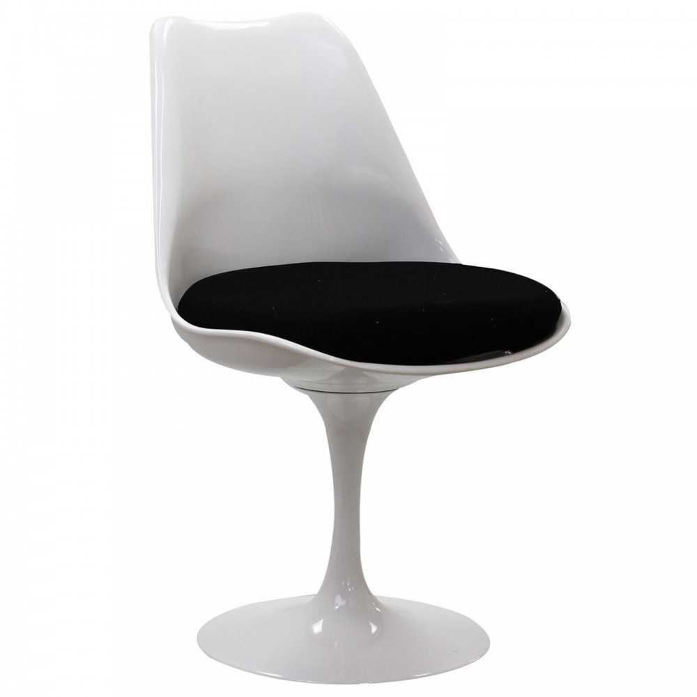 Lippa Dining Side Chair Fabric Set of 4, Black