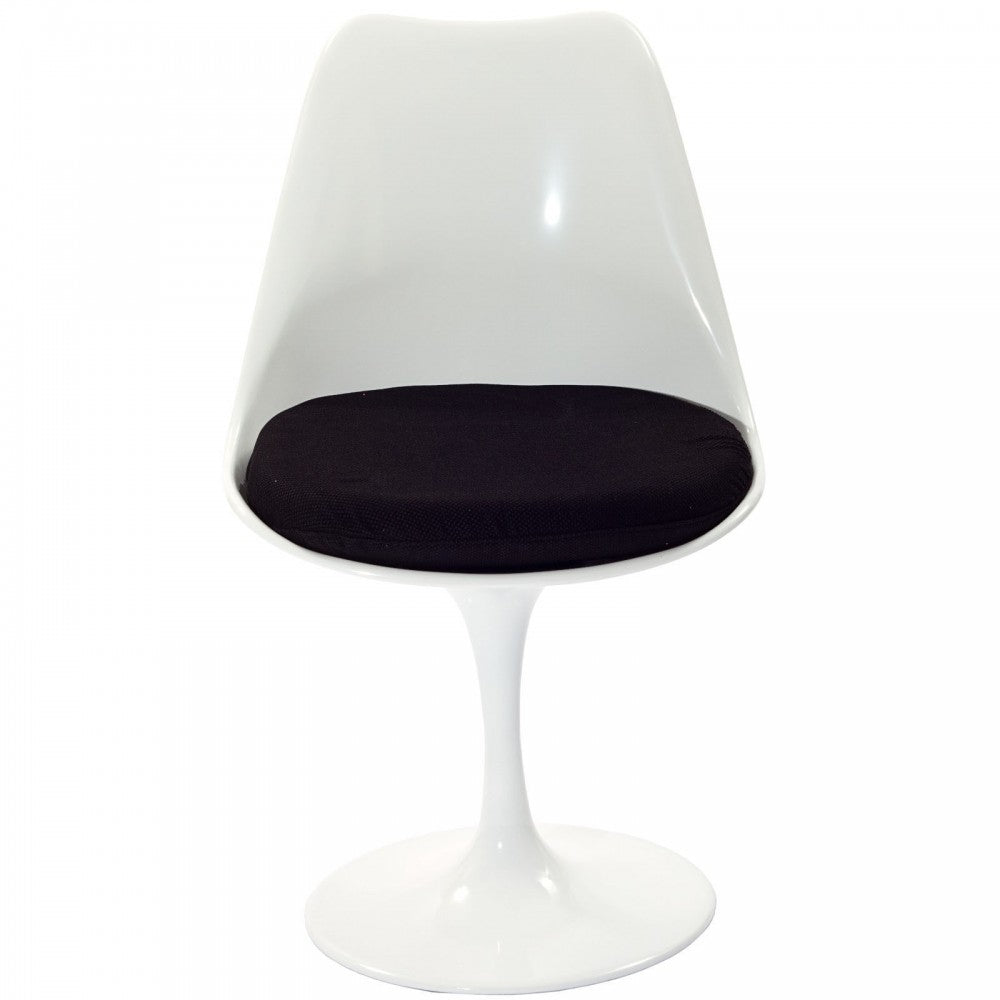 Lippa Dining Side Chair Fabric Set of 4, Black